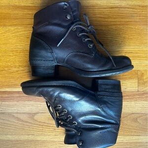 Dark Brown Leather Boots